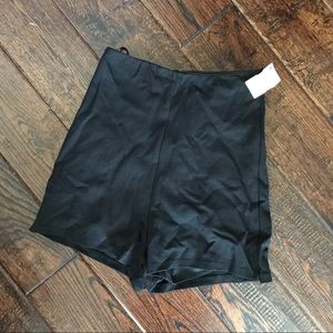 High waisted black shorts NWT
